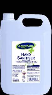 Aqua San Gel 70% Hand Sanitizing Gel -4x5ltr