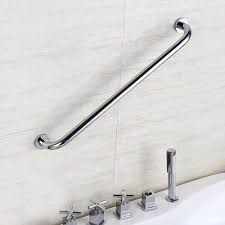 Wall Mount Bathroom Handlebar - Mirror Chrome