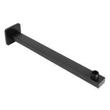 Shower Arm – 380 mm Brass (Matte Black)