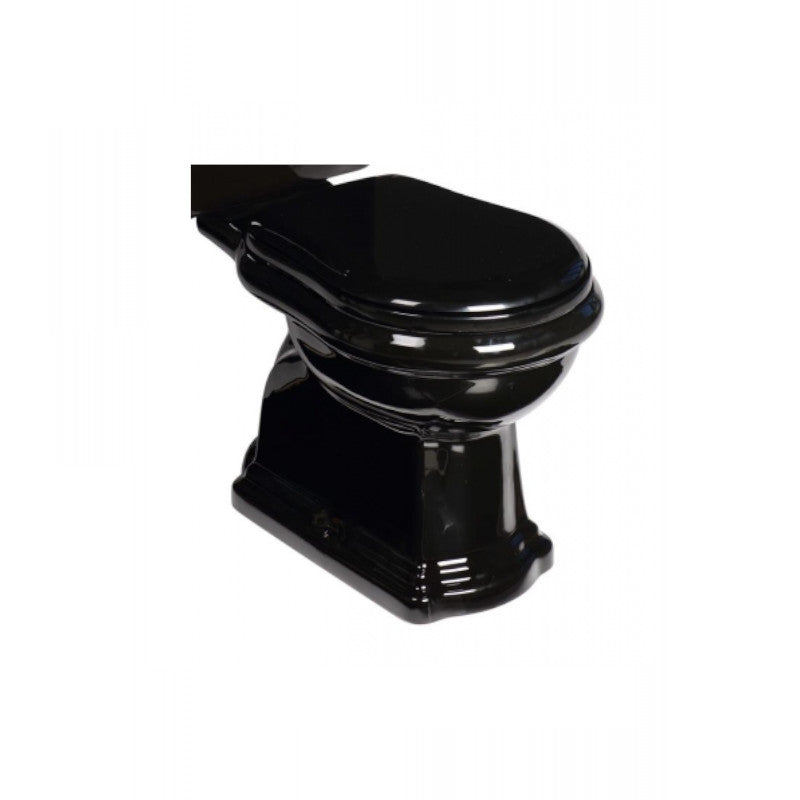 Retro Close Coupled Wc Floor Trap Toilet Black