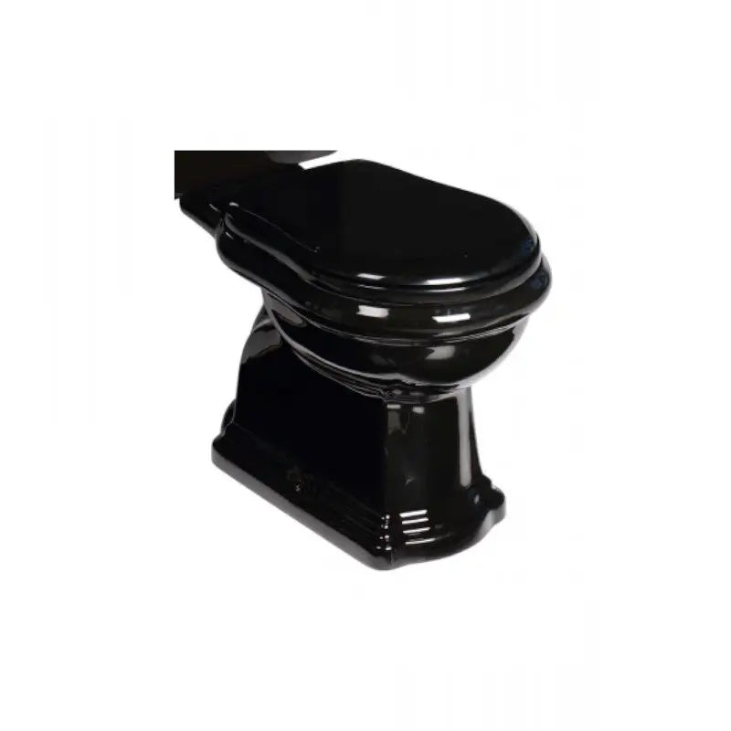 Retro Close Coupled Wc Floor Trap Toilet Black BuyonBudget