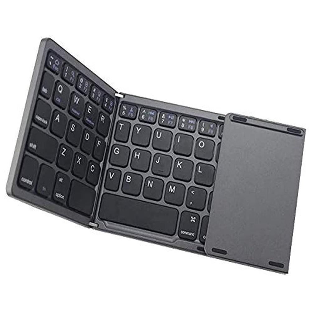 Portable Mini Bluetooth Foldable Keyboard With Touchpad Mouse