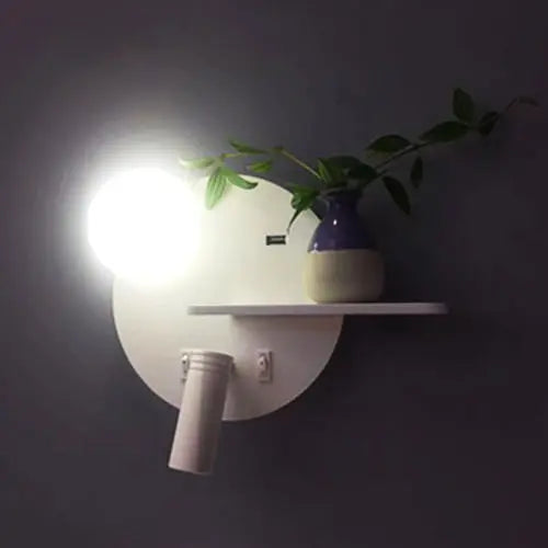 Adjustable Wall Light With Usb Port And Wireless Charger BoB Lights