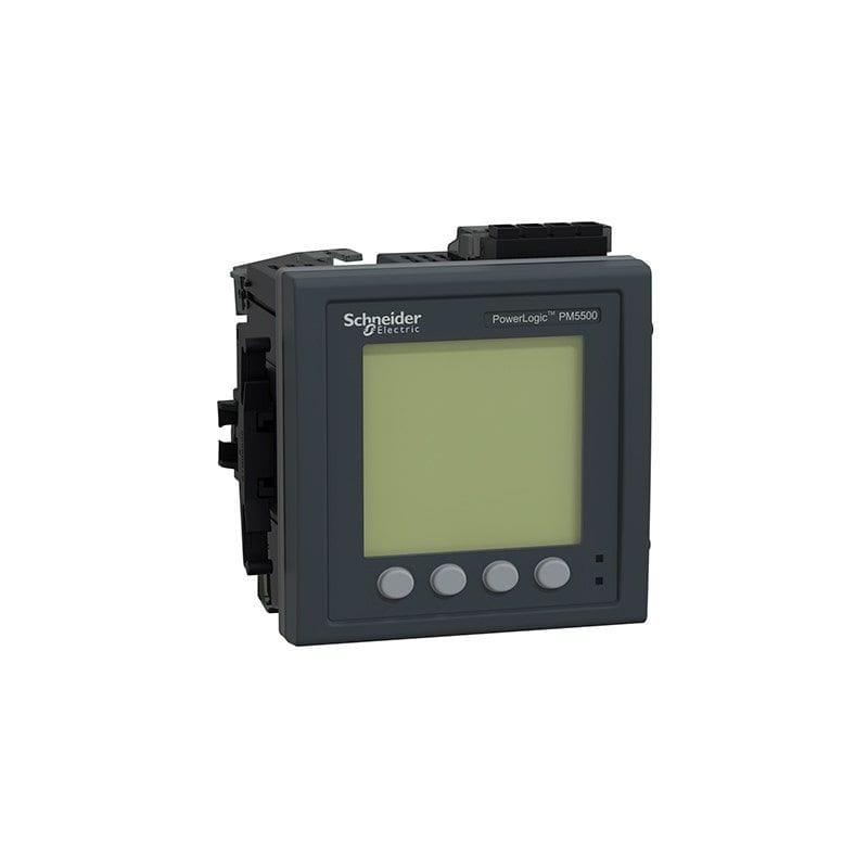 شنايدر - عداد PM5560، يصل إلى 63 درجة توافق، 1.1 ميجابايت، 4 مدخلات رقمية/مخرجين رقميين، 52 إنذارًا، RS485، منفذي إيثرنت، رقم القطعة لدى المورد: METSEPM5560 قطر