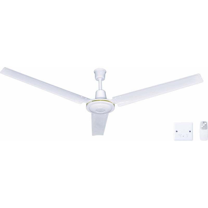 MODI MD-HWF2009 56 Inch Remote Ceiling Fan 60W Ultra Quiet White & Gold Fan