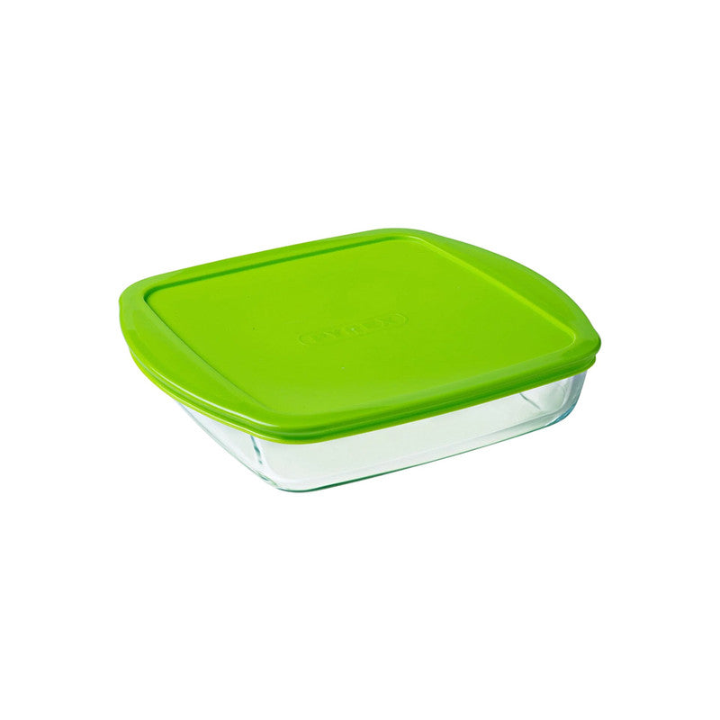 Pyrex 0.3l Cook And Store Glass Square Dish With Lid