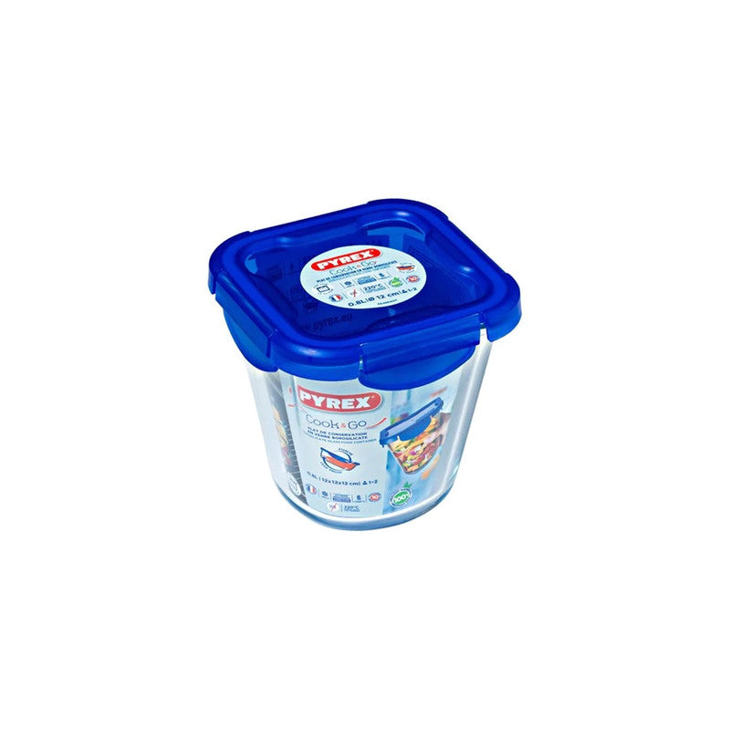 Pyrex 0.8l Cook And Go Glass Bowl With Lid