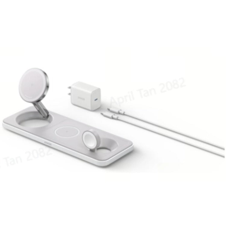 Anker Maggo Wireless Charging Station (15W,3 IN 1 PAD)(B25M1211)-Black