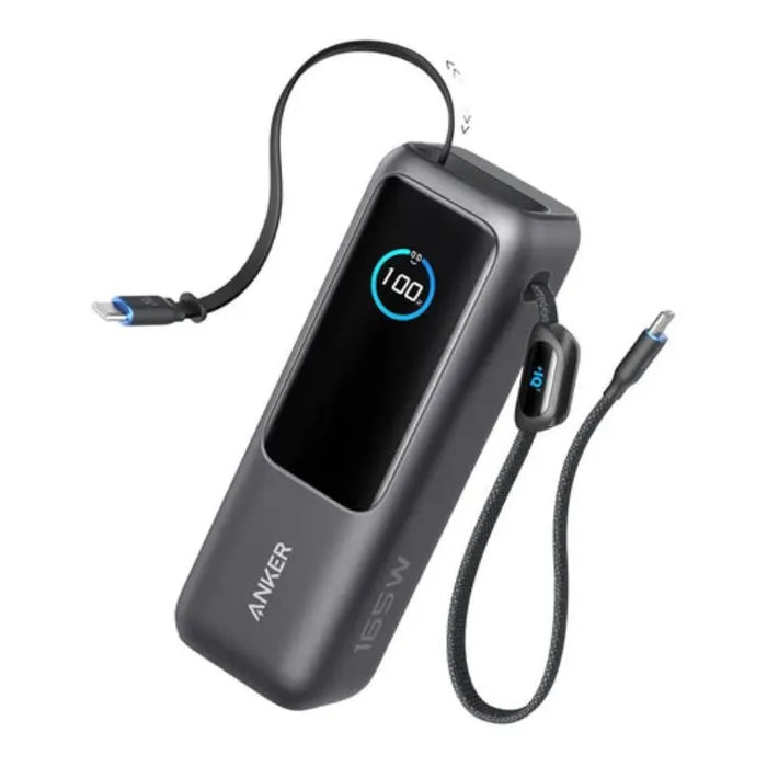 Anker A1695H11 Zolo Powerbank (25K, 165W, Built -IN USB-C And Retractable Cable)