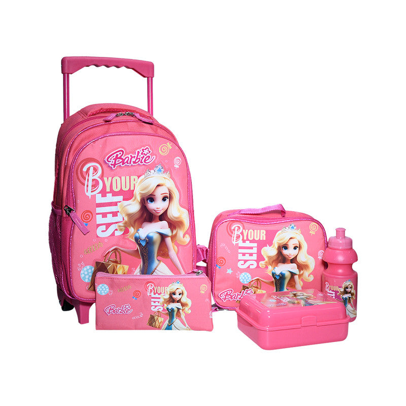 Sbc School Bag Trolley Girl Set