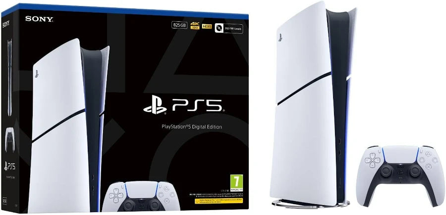 Sony PlayStation 5 Digital Edition Slim Gaming Console (White)