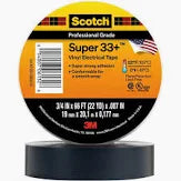 3M 33+Vinyl Electrical Tape (0.75X66ftX.007in)