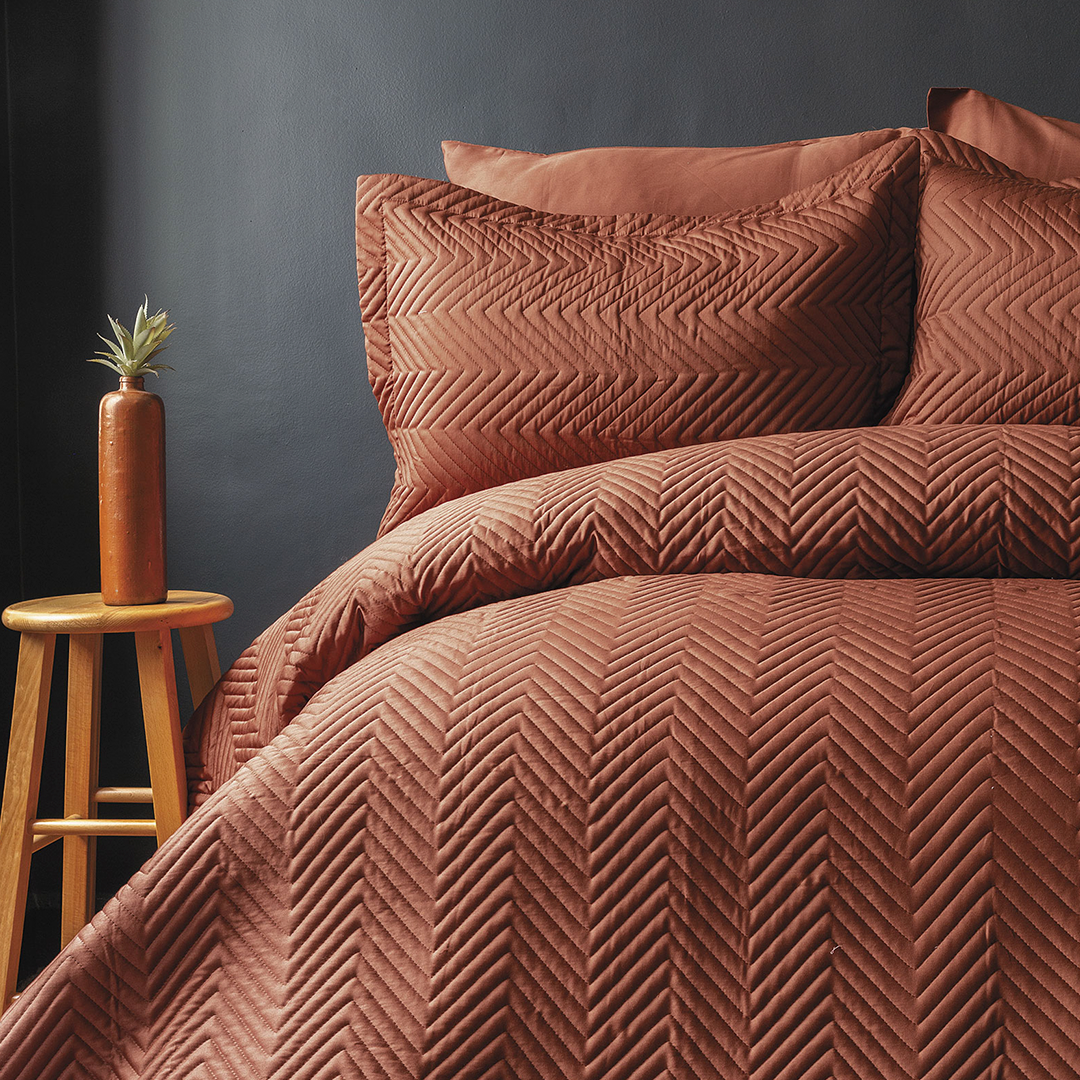Simply Copper-bed Cover+pillow Case