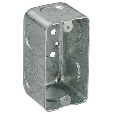صندوق ستيل سيتي 58371-3/4 متعدد الاستخدامات من الفولاذ، 4 بوصات × 2-1/8 بوصة × 2-1/8 بوصة، سعة 14.5 بوصة مكعبة مع فتحات 3/4 بوصة، قطر