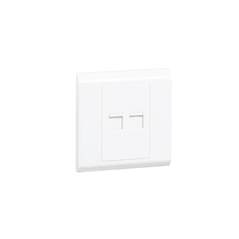 Tenby Cat6 Utp Data Outlet Rj45 Double White