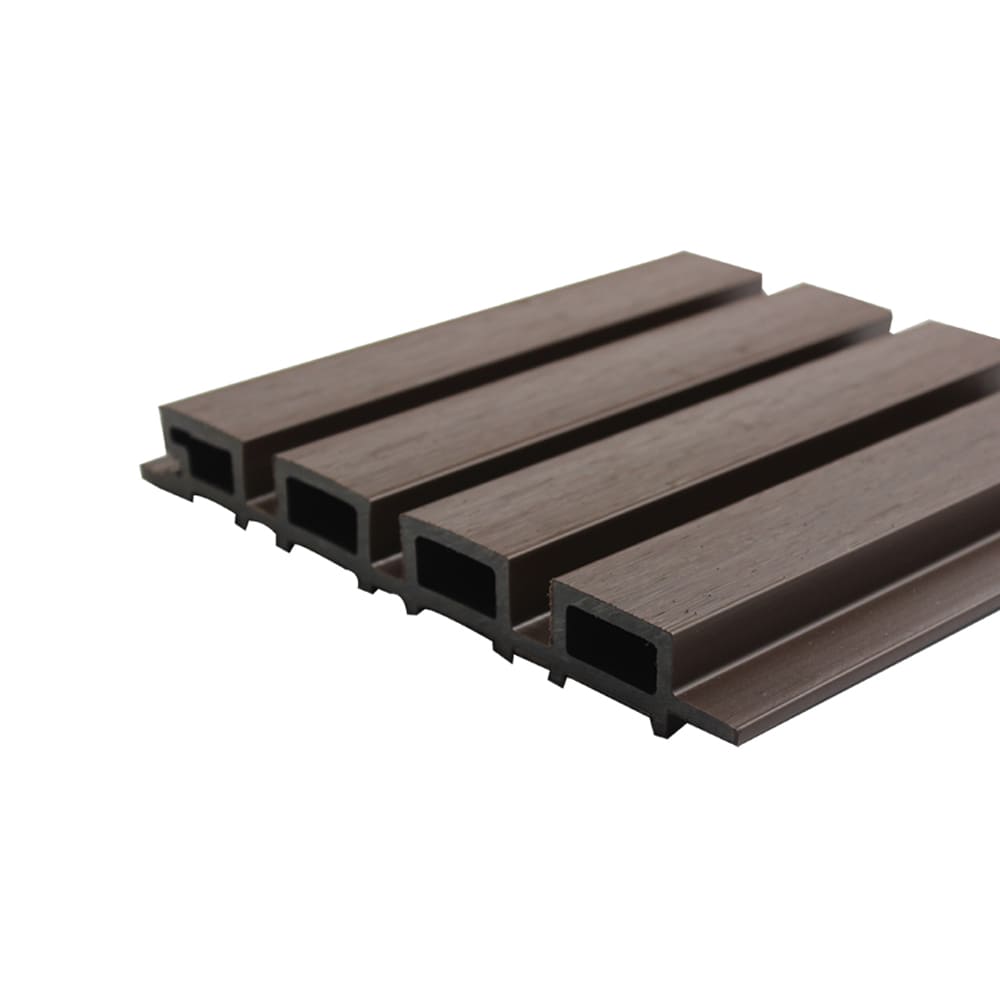 Outdoor Wpc Capped Wall Cladding Coffee Color