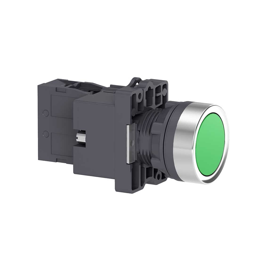 SCHNEIDER – Green Flush Complete Illum Push-Button, ?22, Flush, 24V AC/DC, 1No, Supplier Part Number: XA2EW33B1 Qatar