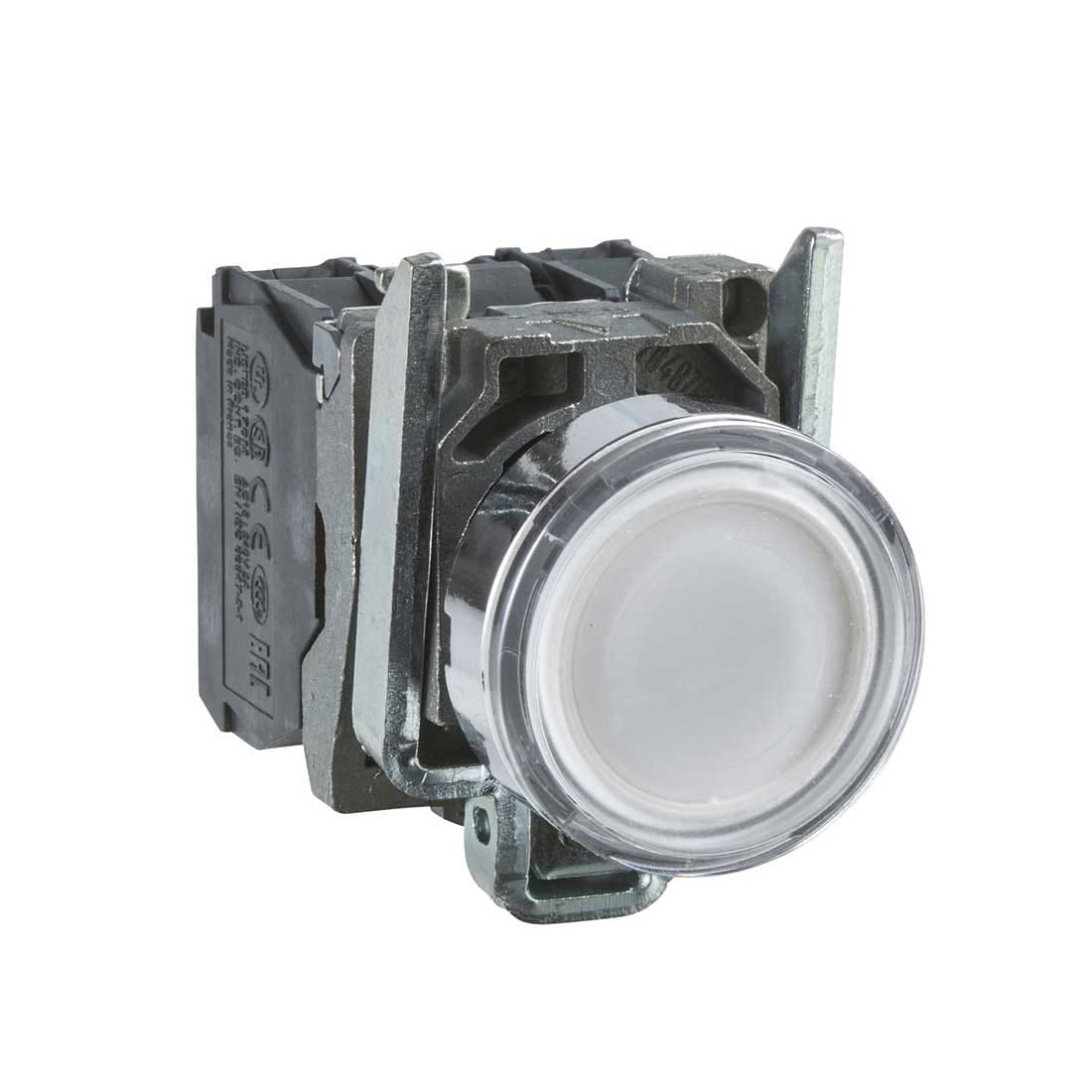 SCHNEIDER – White Flush Complete Illum Pushbutton ?22 Spring Return 1No + 1Nc 24V, Supplier Part Number: XB4BW31B5 Qatar