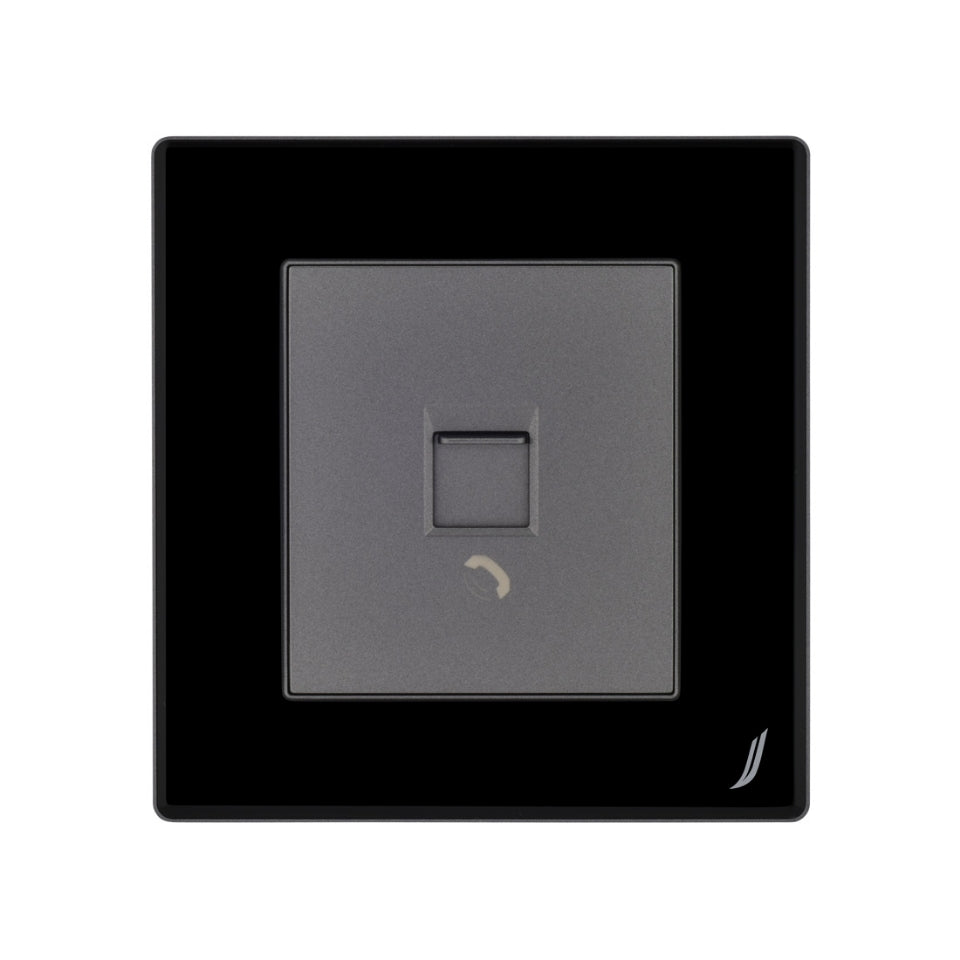 FE146 V1 Black V1-019 Telephone Socket