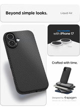 Liquid Air iPhone 17 Case Cover (2025) - Matte Black