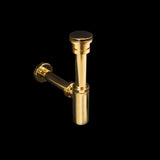 Brass Bottle Trap Black