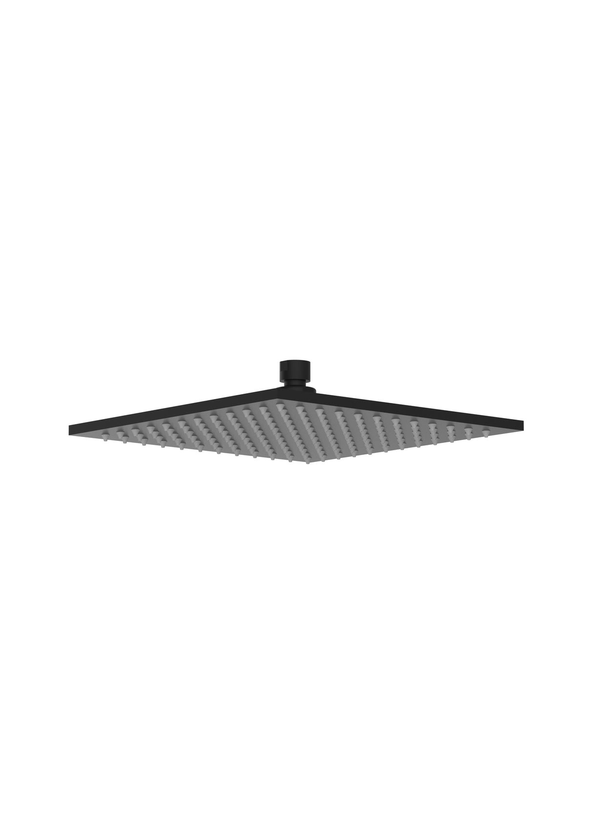 Brass Shower Head – 25×25 cm (Matte Black)
