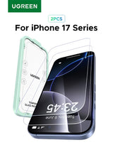 2-Pack for iPhone 17 Pro Screen Protector, 9H Hardness, Military-grade Shockproof, Ultra HD Clear Tempered-Glass with Easy Installation Tool, Anti-Fingerprint, Scratch Resistant, Case Friendly -