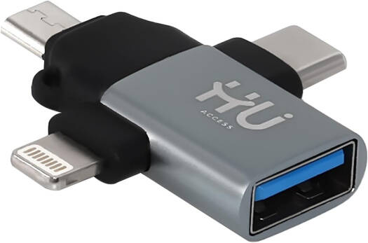 3-in-1 OTG HAC-1050 – USB 2.0 & USB 3.0 Fast Data Transmission Adapter