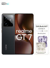GT7 AI Phone Dual SIM lceSense Black 12GB RAM 256GB With Buds Air 7 - Middle East Version