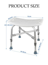 Adjustable Anti-Slip Shower Chair
