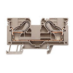 Weidmuller PDU 6/10 Feed-through terminal, PUSH IN, 10 mm², 800 V, 57 A, dark beige