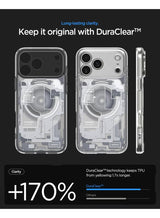 Ultra Hybrid MagFit iPhone 17 PRO Case Cover with MagSafe (2025) - Zero One White