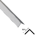 Aluminium Angle Trim (Polished Silver)