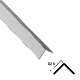 Aluminium Angle Trim (Polished Silver)