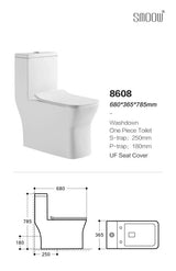 8608 Compact One-Piece Toilet