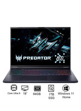 Acer Predator Helios Neo 18 Gaming Laptop Core Ultra 9-275HX, 64GB DDR5, 1TB SSD, RTX 5070 Ti 12GB, 18" WQXGA 250Hz Mini LED Display – Abyssal Black