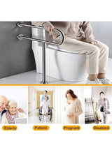Stainless Steel Toilet Grab Bar