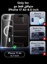 iPhone Air Case Magsafe Strong Magnet Upgraded Shutter Button Delay Yellowing iPhone Air Cover Military-Grade Protection Wear-Resistant 17 Air Case Magnetic Compatible with Magsafe Accessory