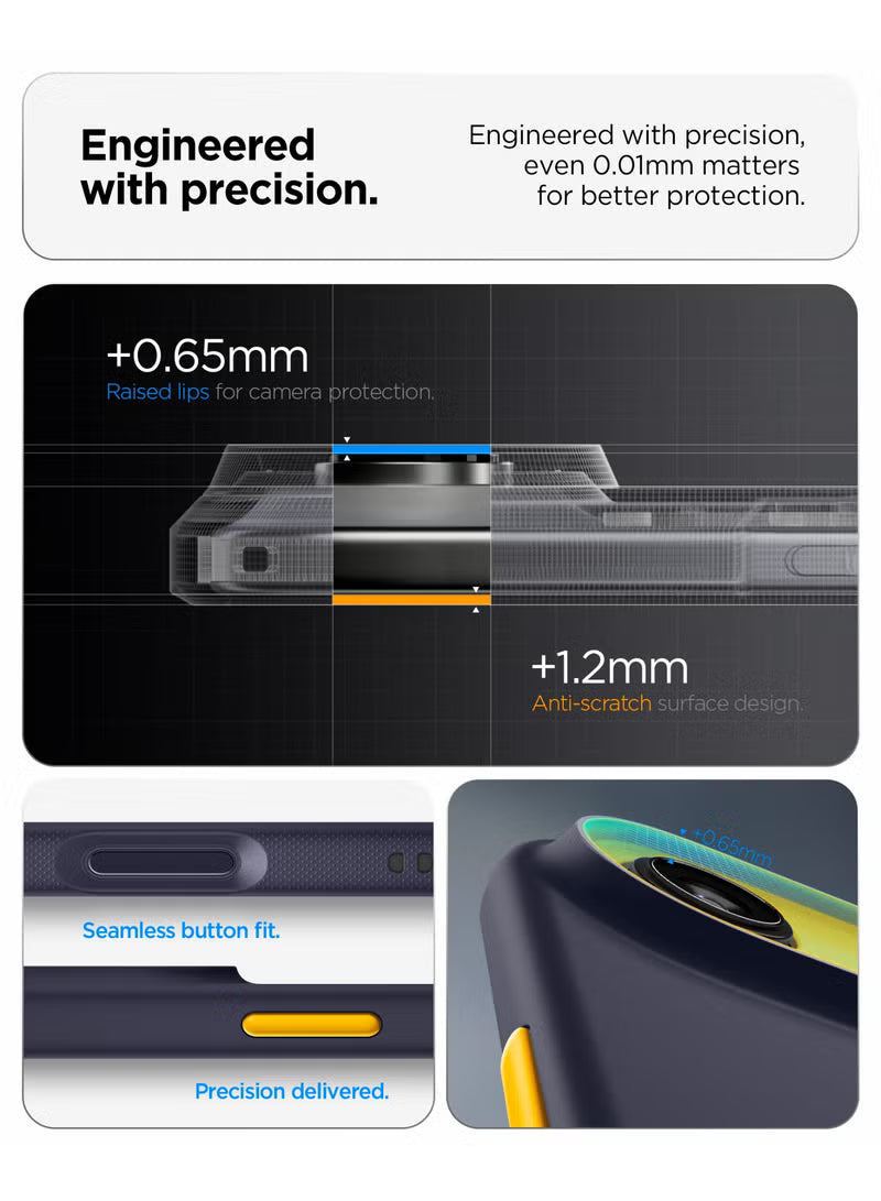 Nano Pop MagFit iPhone 17 Air MagSafe Case Cover Mil Grade - Blueberry Navy