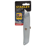 Stanley 2-10-099 Knife"99E" with retractable blade, Silver