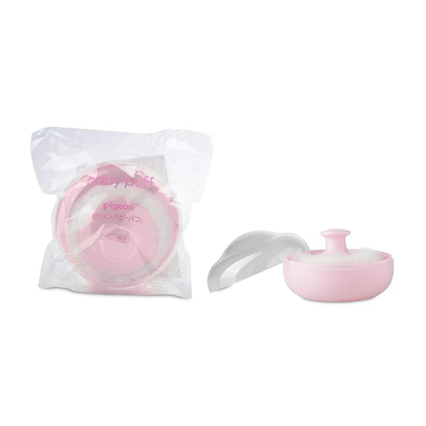 Pigeon Powder Case W/Puff Pink