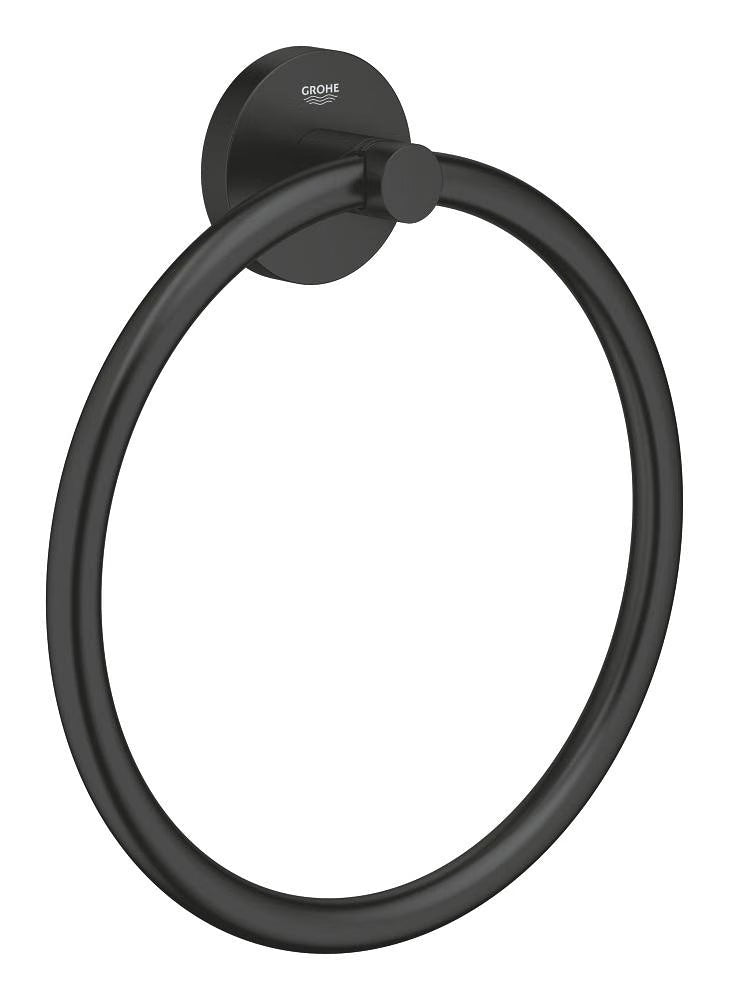 GROHE Essentials Towel Ring Matte Black 1024612430