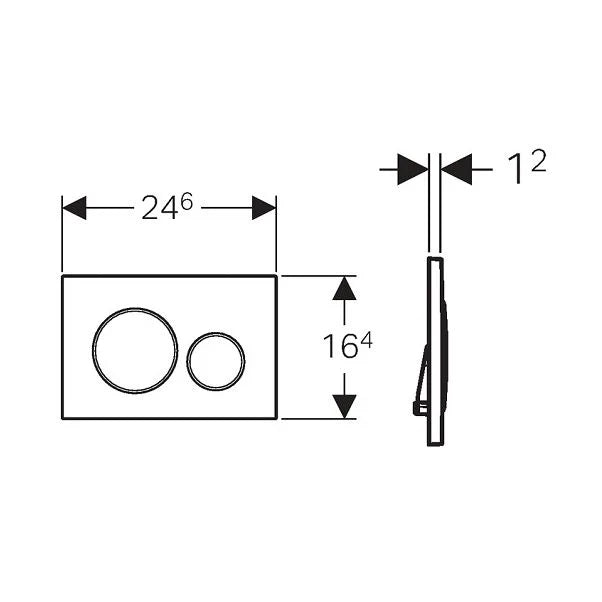 Sigma20 Dual Flush Actuator Plate