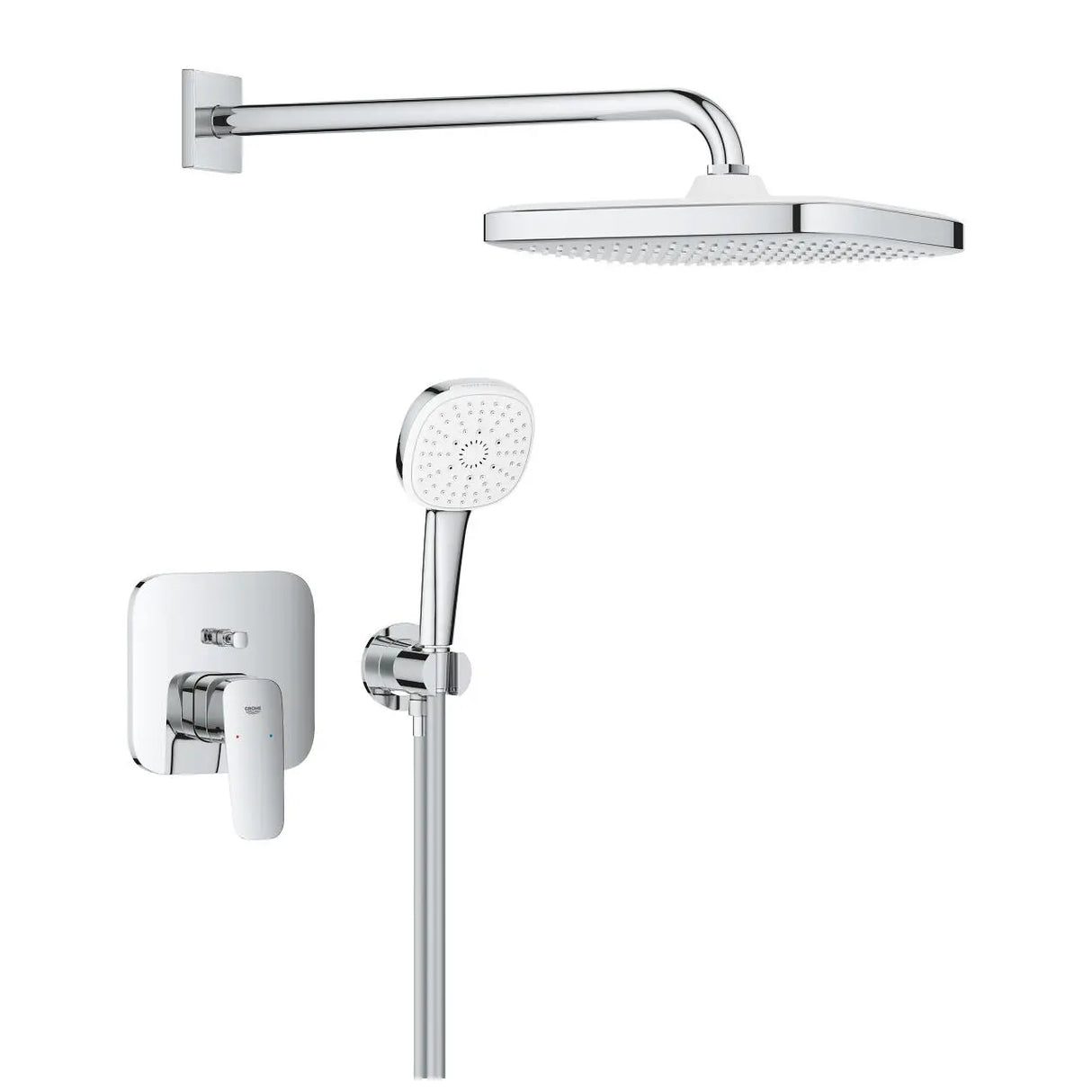 GROHE Cubeo Concealed Shower System with Tempesta 250 Chrome – 1053360000