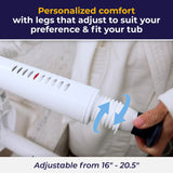 Drive Medical Bathroom Bench with Back &amp; Arms