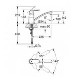 Grohe Eurosmart Cosmopolitan Kitchen Sink Mixer