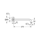 Grohe Rainshower Shower Arm – 275 mm, Chrome