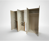 طقم غرفة نوم إزنيك مكون من 4 قطع – سرير بحجم كينج ووحدة تخزين 