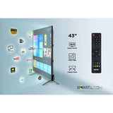 GEEPAS 43" FHD LED Smart TV | Wi-Fi | Android 8.0