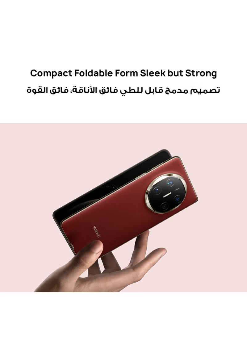 Mate X6 Dual SIM Ultra Slim Foldable Smartphone 12GB RAM 512GB Nebula Red - Middle East Version
